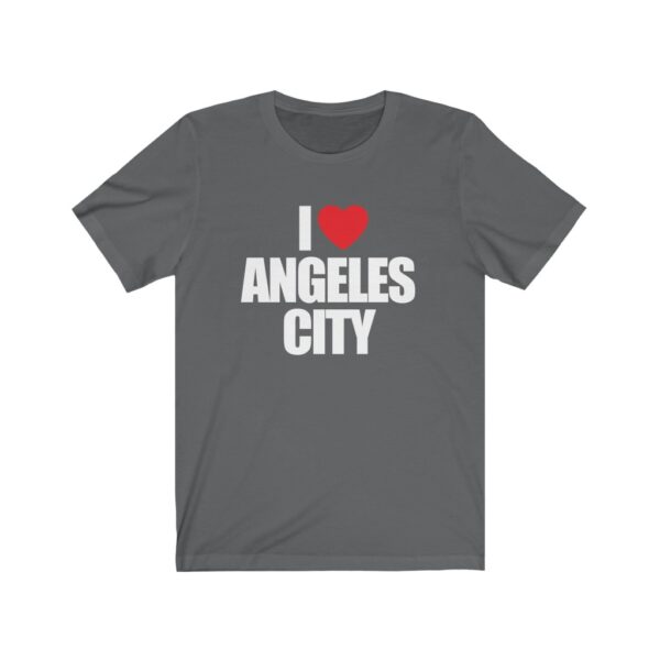 "I Love Angeles City" (White Letterings) Unisex Jersey Short Sleeve Tee - Image 3