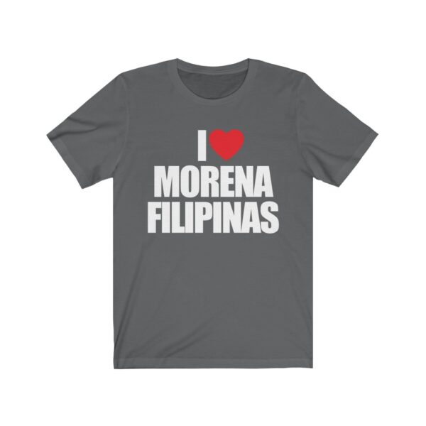 "I Love Morena Filipinas" (White Lettering) Unisex Jersey Short Sleeve Tee - Image 3