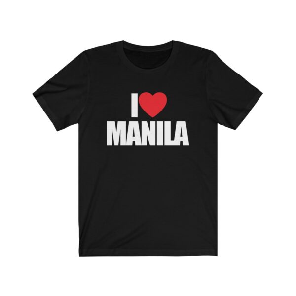 "I Love Manila" (White Letterings) Unisex Jersey Short Sleeve Tee