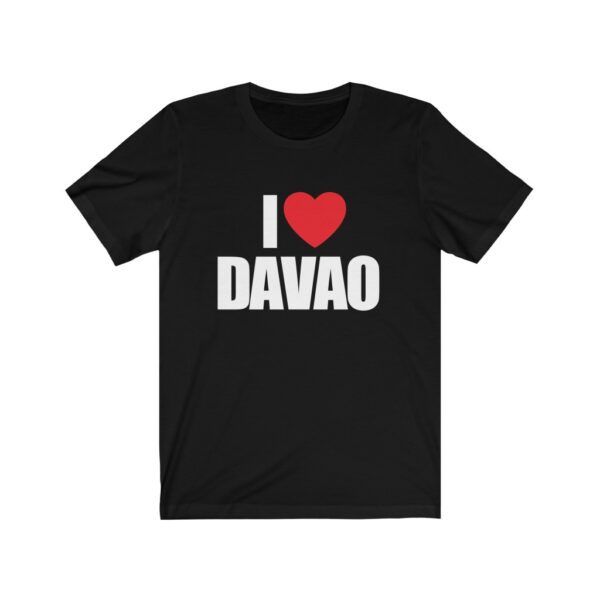 "I Love Davao" (White Letterings) Unisex Jersey Short Sleeve Tee