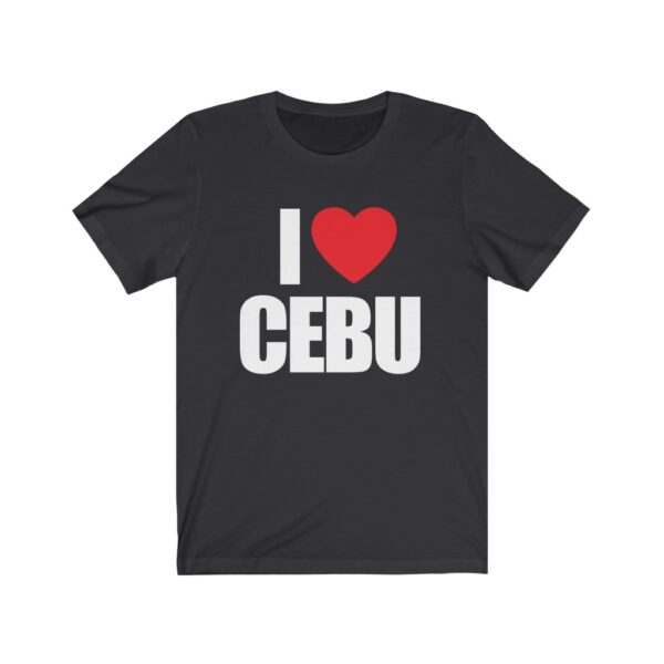 "I Love Cebu" (White Letterings) Unisex Jersey Short Sleeve Tee