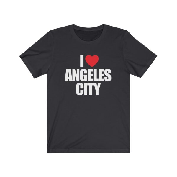 "I Love Angeles City" (White Letterings) Unisex Jersey Short Sleeve Tee