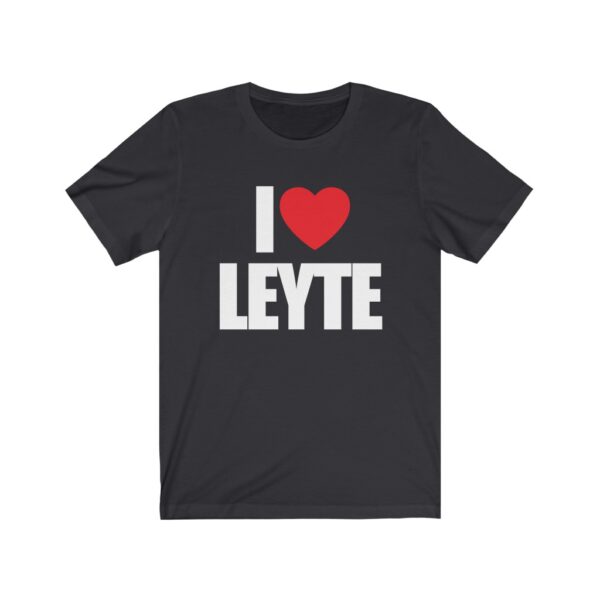 "I Love Leyte" (White Letterings) Unisex Jersey Short Sleeve Tee - Image 2