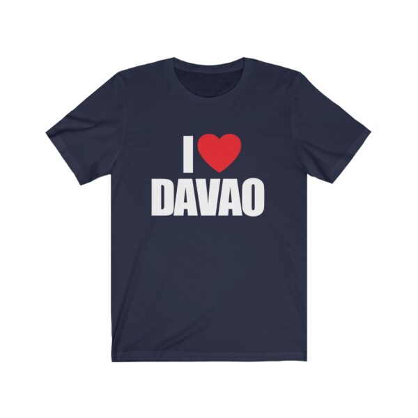 "I Love Davao" (White Letterings) Unisex Jersey Short Sleeve Tee - Image 4