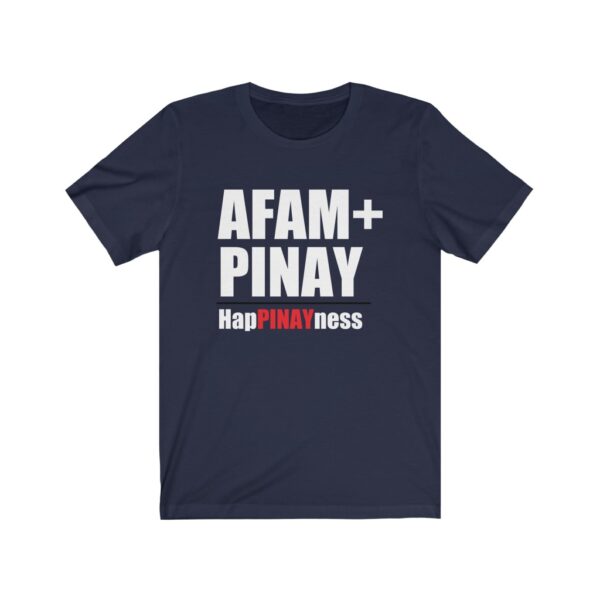 "Afam + Pinay" (White Letterings) Unisex Jersey Short Sleeve Tee - Image 4