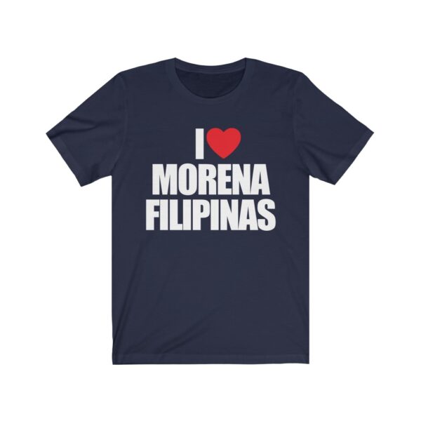 "I Love Morena Filipinas" (White Lettering) Unisex Jersey Short Sleeve Tee - Image 4