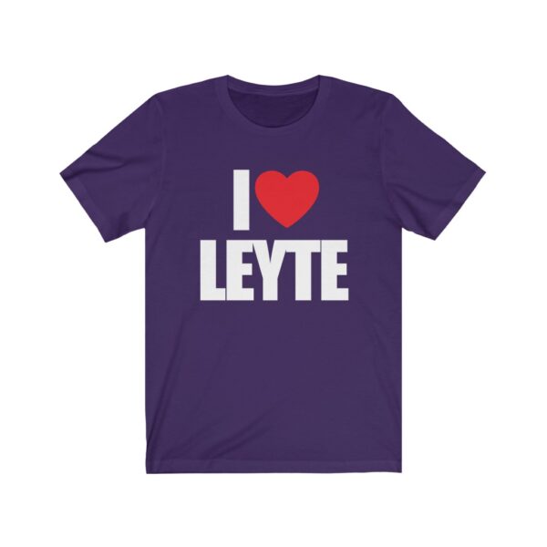 "I Love Leyte" (White Letterings) Unisex Jersey Short Sleeve Tee - Image 5