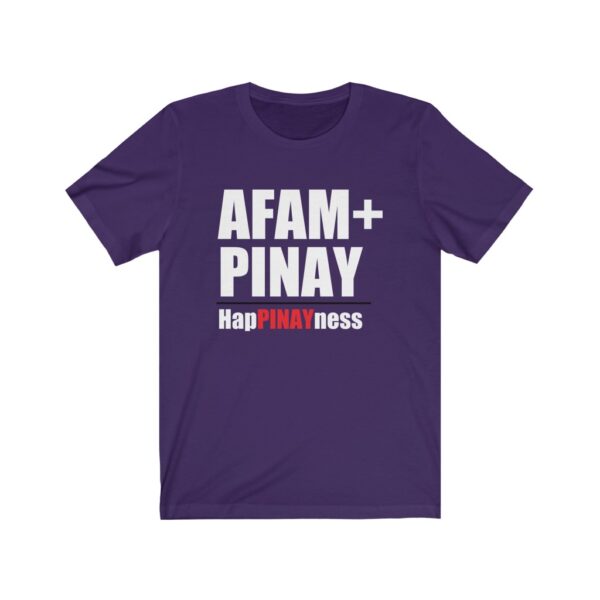 "Afam + Pinay" (White Letterings) Unisex Jersey Short Sleeve Tee - Image 5