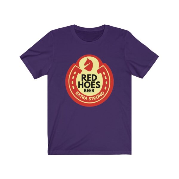 "Red Hoes Beer" Unisex Jersey Short Sleeve Tee - Image 5