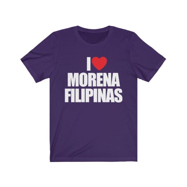 "I Love Morena Filipinas" (White Lettering) Unisex Jersey Short Sleeve Tee - Image 5