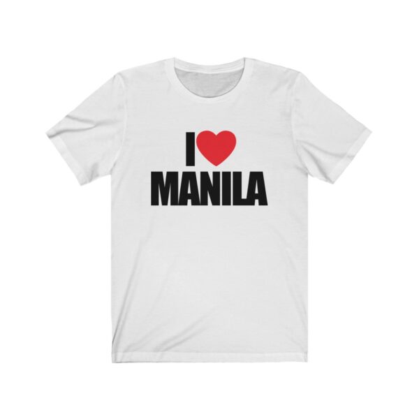 "I Love Manila" (Black Lettering) Unisex Jersey Short Sleeve Tee