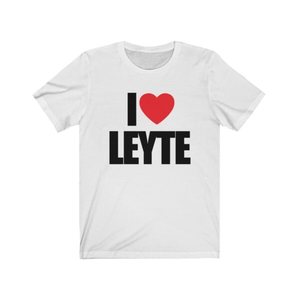 "I Love Leyte" (Black Lettering) Unisex Jersey Short Sleeve Tee