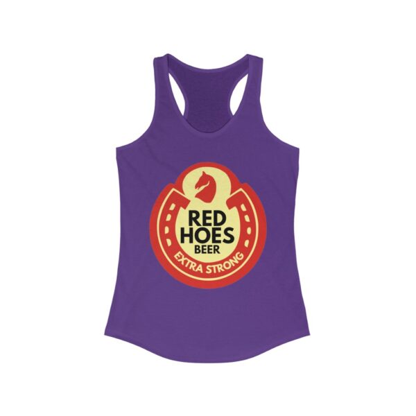 "Red Hoes Beer" Women's Ideal Racerback Tank - Image 6