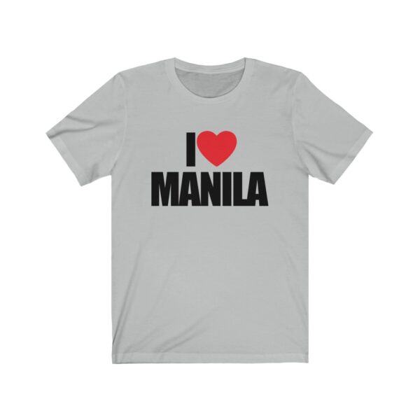 "I Love Manila" (Black Lettering) Unisex Jersey Short Sleeve Tee - Image 3