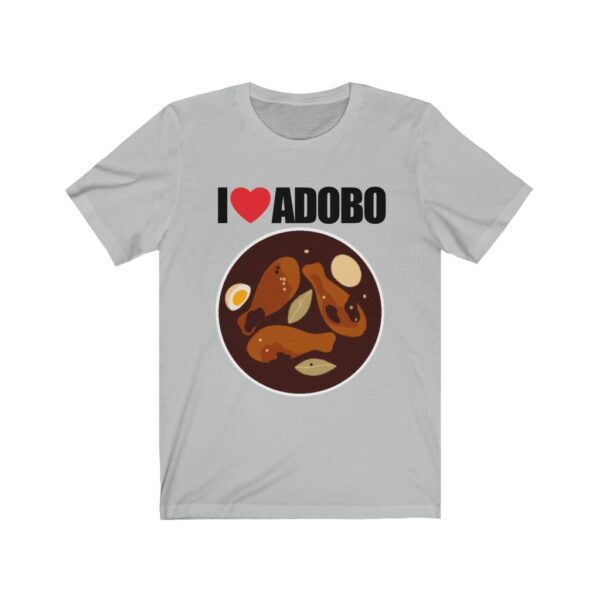 "I Love Adobo" (Black Lettering) Unisex Jersey Short Sleeve Tee - Image 3