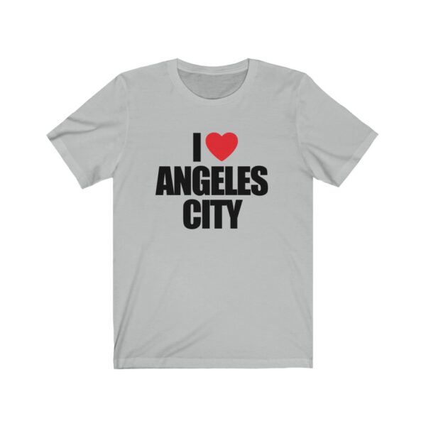 "I Love Angeles City" (Black Lettering) Unisex Jersey Short Sleeve Tee - Image 3