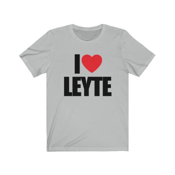 "I Love Leyte" (Black Lettering) Unisex Jersey Short Sleeve Tee - Image 3