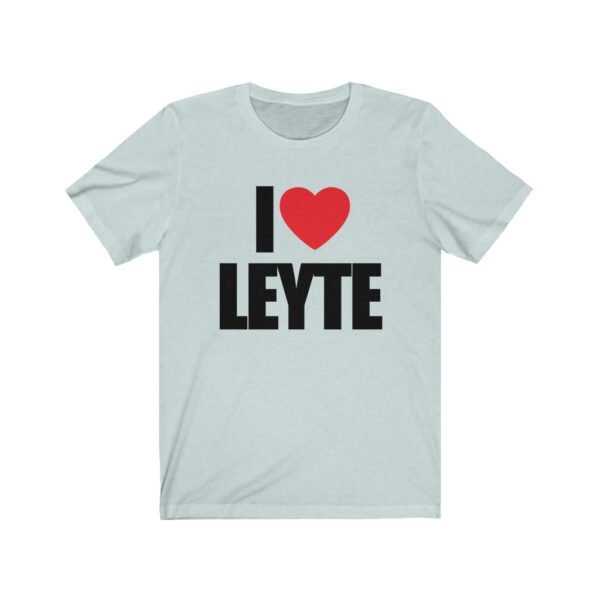 "I Love Leyte" (Black Lettering) Unisex Jersey Short Sleeve Tee - Image 2