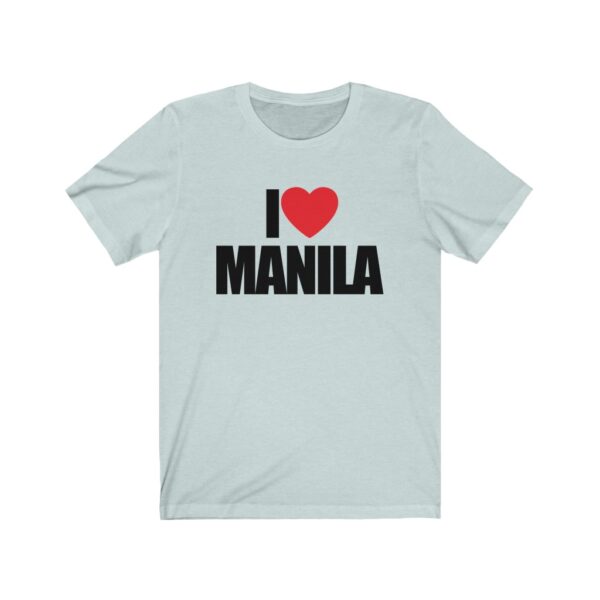 "I Love Manila" (Black Lettering) Unisex Jersey Short Sleeve Tee - Image 2