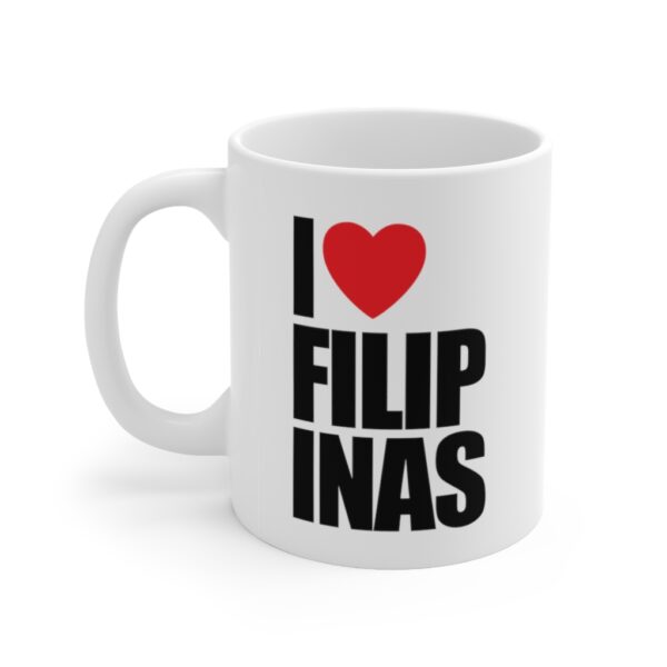 "I Love Filipinas" Ceramic Mug 11oz - Image 3